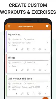 Home workouts BeStronger android App screenshot 1